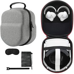 Écouteur Écouteur pour Oculus Quest 2 OCULOS VR Casqueur Hard Eva Travel Storage Sac de transport portable Contrôleurs de casque VR Accessoires