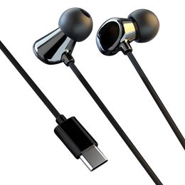 Écouteurs intra-auriculaires en céramique pour Samsung Android Apple téléphones mobiles écouteurs filaires basse musique bouchons d'oreilles réduction intelligente du bruit jeu de sport casque