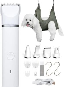 Oortelefoon Hond Haar Trimmer Dog verzorging Kit 4 in 1 Dog Clippers Nagel Trimmers Draadloze huisdier haar Clippers Cat Paw Trimmers verzorgen Hangmat