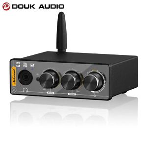 Auriculares Douk Audio Q4 Mini Bluetooth Receptor USB Gaming DAC Digital a analógico USB/Coax/OPT to RCA Audio Conerter Amp a los auriculares