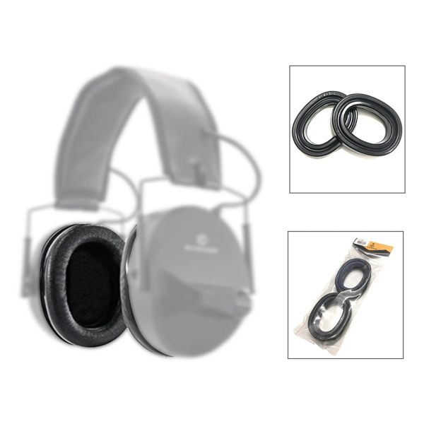 Écouteurs Earmor Silicone Gel Ear Scellant Anneaux de casque Accessoires de casque Ajustement pour le casque de réduction de bruit de prise de vue M30 Remplacement du casque S06BK