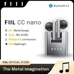 Écouteurs Version anglaise FIIL CC Nano sans fil Bluetooth 5.2 écouteurs ENC TWS casque conception en métal HiFi écouteurs Support APP