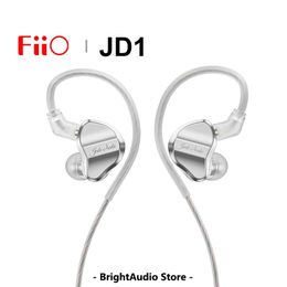 Oortelefoon FiiO JD1 Hoge prestaties dynamische driver InEar Monitor oortelefoon IEM HIFI Bass stereo Headset Sport Gaming oordopjes met microfoon