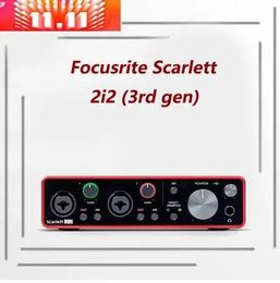 Oortelefoon Focusrite Scarlett 2i2 (3e generatie) Hoofdtelefoonversterker Audio-interface USB-geluidskaart