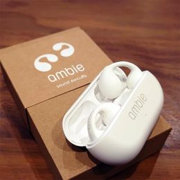 Écouteurs pour Ambie Sound Earcuffs 1: 1 Écouteurs identiques à Yuzuru Hanyu Boucle d'oreille sans fil Bluetooth Écouteurs Auriculares Casque Tws Sport