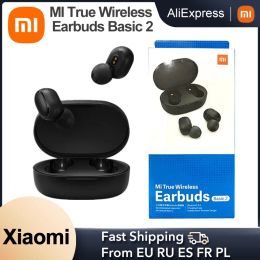 Version mondiale Xiaomi MI True écouteurs sans fil Basic 2 Airdots S TWS Bluetooth 5 écouteurs Redmi AirDots 2 Auto Link TWSEJ061LS