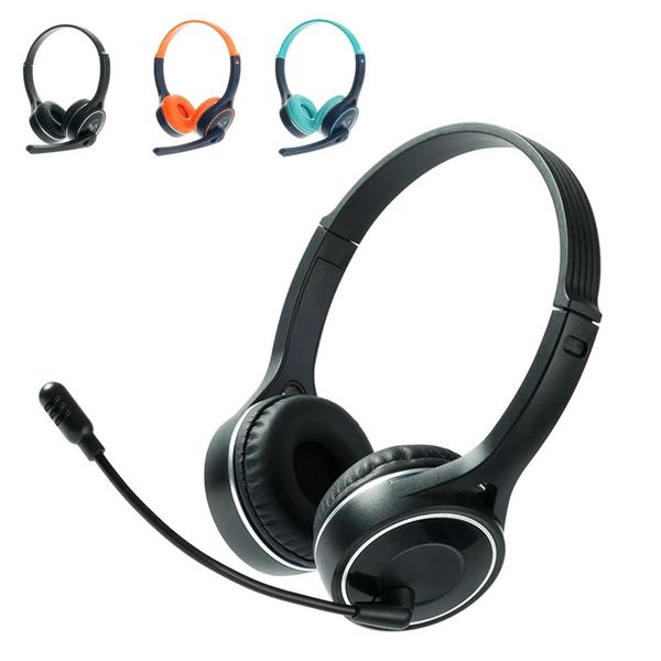 Écouteurs Bluetooth 5.0, casque d'écoute stéréo sans fil, casque de Gamer avec Microphone pour PC portable, lecteur MP3 mains libres