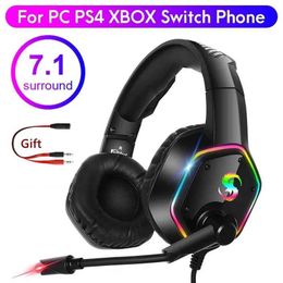 Auriculares Auriculares Auriculares para juegos PS4 Xbox PS5 Gamer Auricero G2004 Sobre la oreja con micrófono HD Cancelación de ruido