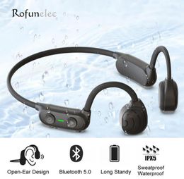 Écouteurs de casque Bone Conduction Earhook Wireless Bluetooth Headphone Sport étanche pour le cycliste de course sportif Jogging 8139365