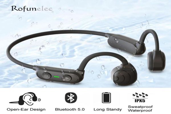 Écouteurs de casque Bone Conduction Earhook Wireless Bluetooth Headphone Sport étanche pour le cycliste de course sportif Jogging 8774585