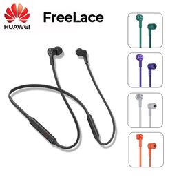 Oortelefoon Huawei FreeLace draadloze oortelefoon Bluetooth-headset Magnetische schakelaar Geheugen Metalen kabel Waterdichte sportgame-hoofdtelefoon