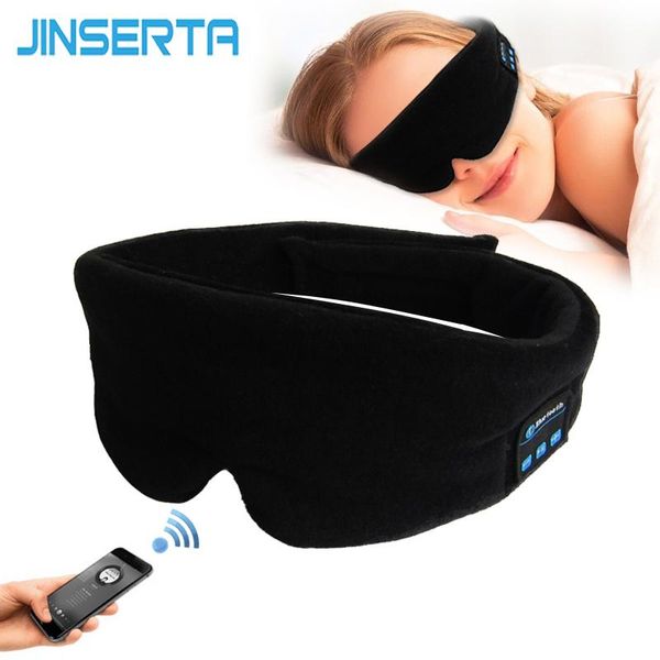 Écouteurs Jinserta Wireless Stéréo Bluetooth Écoute Masque Sleep Téléphone Sleep Soft Elecphones For Sleeping Eye Mask Mask Music Headset