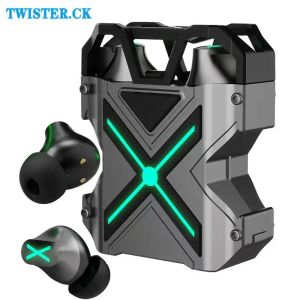 Écouteurs K89 TWS Écouteurs Bluetooth compatibles Noisent intérieur Annuler le style mécanique Esports sans fil.