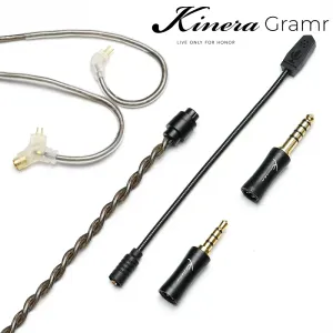 Écouteurs Kinera Gramr Microphone Boom Boom Mic Micrad Câble pour les écouteurs 3,5 / 4,4 mm OFC Silver plaqué 2pin 0,78 mm / mmcx Connecteur 1,5 m