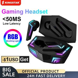 Écouteurs Kingstar Bluetooth Écouteurs de jeu Headsets 50ms LOVE LA LAFENCE AVEC MIC WIRE SPORTS SPORT TWS EARBUDS TWS GAMER