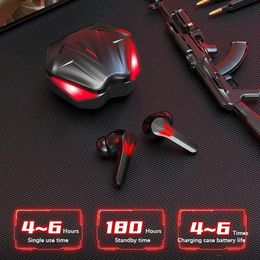 Oortelefoon Kingstar J13 Tws Bluetooth-oortelefoon Draadloze gamingheadset Lowlatency Ruisonderdrukking Muziekhoofdtelefoon met microfoon Gamer-oordopjes