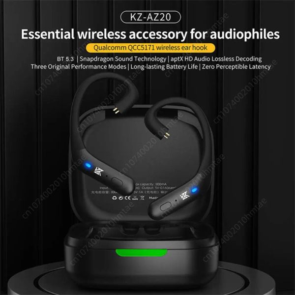 Auriculares KZ AZ20 Actualización inalámbrica de oído Control táctil Auriculares Snapdragon Sound Technology Bluetooth Compatible 5.3 APTX HD Audio