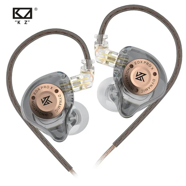 Auriculares KZ EDX Pro X Dynamic Drive Aurel Hifi Bass Bass Sport Music Canceling Headsets KZ EDX PROX ZSTX ZSN PROX EDC EDA ZVX