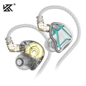 Écouteurs KZ ESX Écoute 12 mm Dynamic Hifi Bass Eleebuds Headphone Sport Noise Anceling Headset Edition Special Edition Wired IEMS EDA EDX EDS