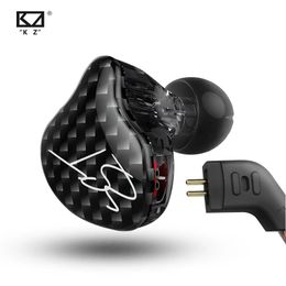Écouteurs Kz Zst 1dd 1ba écouteur hybride dynamique et armature câble détachable Hifi musique sport écouteurs Kz Edx Es4 Ed9 Ed12 Zsn Pro Dq6