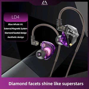 Écouteurs Lafitear LD4 dans l'oreille écouteur dynamique basse Surround son stéréo casque HIFI sport musique casque câble détachable écouteurs