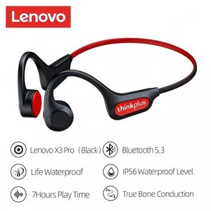 Écouteurs Lenovo écouteurs à Conduction osseuse X3 X4 X3 Pro Bluetooth Hifi oreillette casque sans fil avec micro écouteurs étanches
