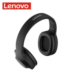 Écouteurs Casque Bluetooth LENOVO HD116, casque sans fil à basses puissantes, écouteurs Bluetooth HiFi Audio 24H de temps de lecture, Micro intégré