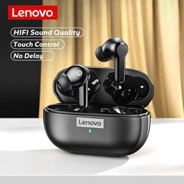 Écouteurs Lenovo LP1S TWS Écouteur sans fil casques Bluetooth 5.0 casque étanche Sport RÉDUCTION DU BORS HIFI DES ÉCOUTS DES MIC