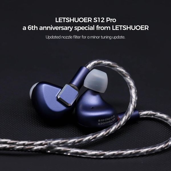 Écouteurs Letshuoer S12 PROS9 PRODH80S dans l'oreille écouteurs de basse pilote planaire magnétique écouteurs HiFi câble en cuivre plaqué argent prise 3in1