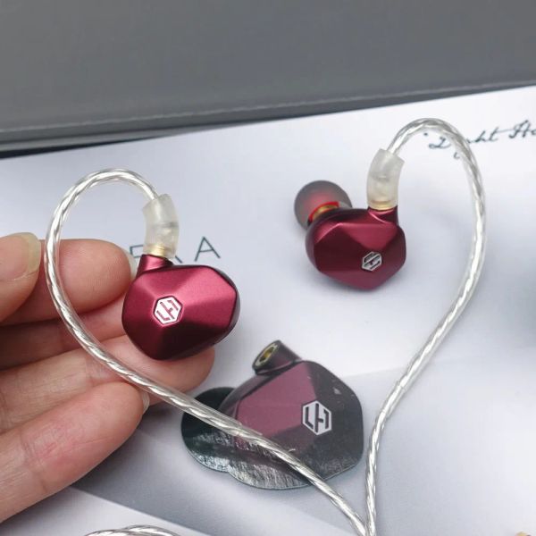 Écouteurs Light harmonic Mera IEM High Performance Dynamic Dynamic Dynamic HiFi Earphone Noise Isolement Headset Ored Plugs avec un câble MMCX détachable