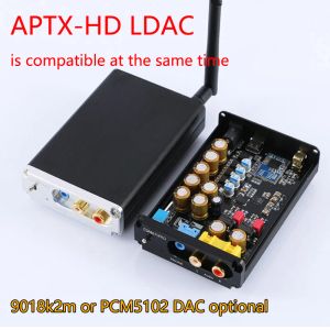 Écouteurs HIFI QCC5125 APTX LDAC HD Bluetooth 5.1 Adaptateur de récepteur sans fil ES902M I2S DAC DÉCODING 24BIT TWS 3,5m RCA