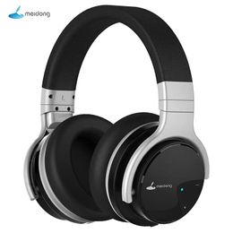 Oortelefoon Meidong E7B Draadloze hoofdtelefoon Bluetooth-oortelefoon Actieve ruisonderdrukkende hoofdtelefoon 30 uur speeltijd Headset met microfoon