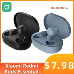 Écouteurs MIJIA Xiaomi Redmi Buds Essential Bluetooth 5.2 écouteurs Ture sans fil écouteurs HD qualité sonore 18 heures d'autonomie de la batterie casque