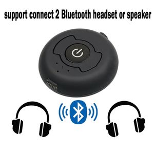 Auriculares Conexión multipunto Portátil Bluetooth 5.0 RCA Aux 3,5 mm Audio estéreo Transmisor de TV Adaptador de música inalámbrico para dos auriculares