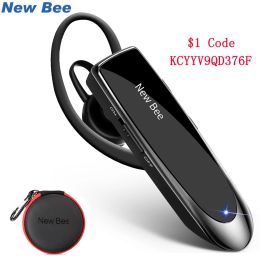 Écouteurs New Bee Wireless Headset V5.0 Hands Free Elecphones 24hrs TalkPhones Talking With Noise Fruit For Iphone Xiaomi