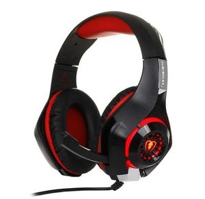 Oortelefoon Nieuwe Beexcellent GM1 Gaming-hoofdtelefoon 3,5 mm USB-bekabelde hoofdbandhoofdtelefoon met microfoon LED-licht Stereo game-headset voor pc / PS4-gamers