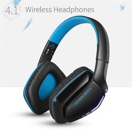 Écouteurs Nouveaux écouteurs Bluetooth pliables sur les casques stéréo sans fil d'oreille HIFI avec micro avec micro et mode câblé pour les téléphones PC / cellule /