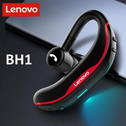 Écouteurs Nouveau Lenovo BH1 Crochet D'oreille Casque Sans Fil Bluetooth Écouteur Conduite Mains Libres Casque Avec Microphone pour Appeler Réunion