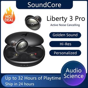 Écouteurs New SoundCore Liberty 3 Pro TWS Bluetooth Earphone True Wireless Earbuds ANC avec ACAA 2.0 HIRES Audio 6 MICS POUR