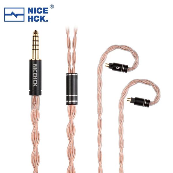 Écouteurs Nicehck GCT5 Câble d'écoute 5N OCC MODE DU FIL EARBUD 3,5 / 2,5 / 4,4 mm MMCX / QDC / 0,78 mm 2pin pour IEM Lofty Timeless S12 FD3 Pro