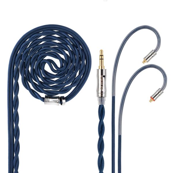 Écouteurs Nicehck Jialai Jly2 Hifi Hifi Cable Pp Yarn Silver plaqué OCC Fil de mise à niveau 3,5 / 2,5 / 4,4 mm MMCX / QDC / 0,78 mm 2pin pour NRA ZEX