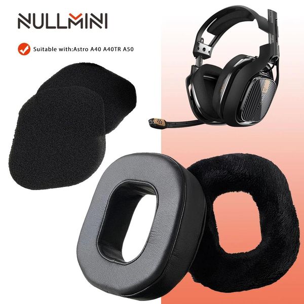 Écouteurs NullMini oreillettes de remplacement pour Astro A40 A40TR A50, casque antibruit en cuir souple