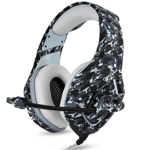 Oortelefoon ONIKUMA K1 Camouflage PS4 Headset Bass Gaming Hoofdtelefoon Game Oortelefoon Casque met microfoon voor pc Mobiele telefoon Xbox met retailpakket