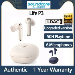 Oortelefoons originele Anker Soundcore Life P3 Wireless Bluetooth oortelefoon TWS Verbeterde versie 50h Playtime ANC THUMPENDE BASS EARBUDS 6 MICS