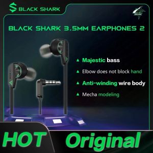 Écouteurs Original Black Shark 3.5mm écouteurs 2 écouteurs Type C 3.5mm Pro pour Oneplus Xiaomi Samsung nubia blackshark Rog Smartphone