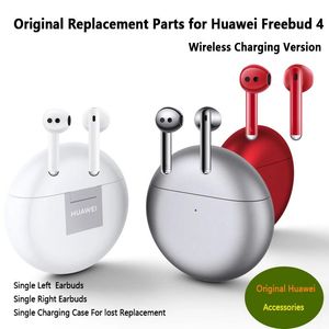 Écouteurs d'origine Huawei Freebuds 4 pièces de remplacement simple gauche droite écouteur ou étui de chargement accessoires casque Bluetooth sans fil