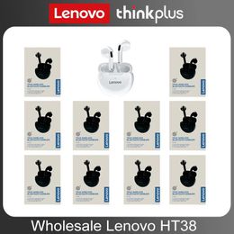 Écouteurs Original Lenovo Thinkplus HT38 vente en gros 5 pièces 10 pièces écouteurs Bluetooth sans fil écouteurs Sport étanche 9D Stere casque