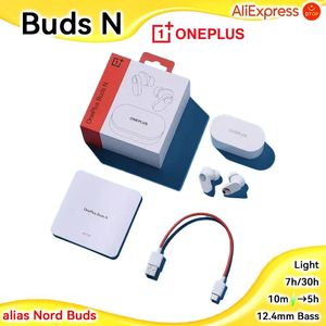 Oortelefoon Originele OnePlus Buds N-oortelefoon 12,4 mm Neodymium bas 30 uur afspelen 10 minuten snel opladen voor 5 uur muziek 2 microfoon ENC IP55