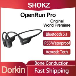 Écouteurs d'origine SHOKZ Openrun Pro écouteurs à Conduction osseuse IP55 casque sans fil résistant à l'eau Bluetooth 5.1 écouteurs de Sport OpenEar