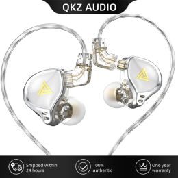 Écouteurs QKZ AK6Zeus écouteurs filaires basse pilote dynamique dans l'oreille écouteur 3.5mm prise argent placage câble Audio moniteur casque